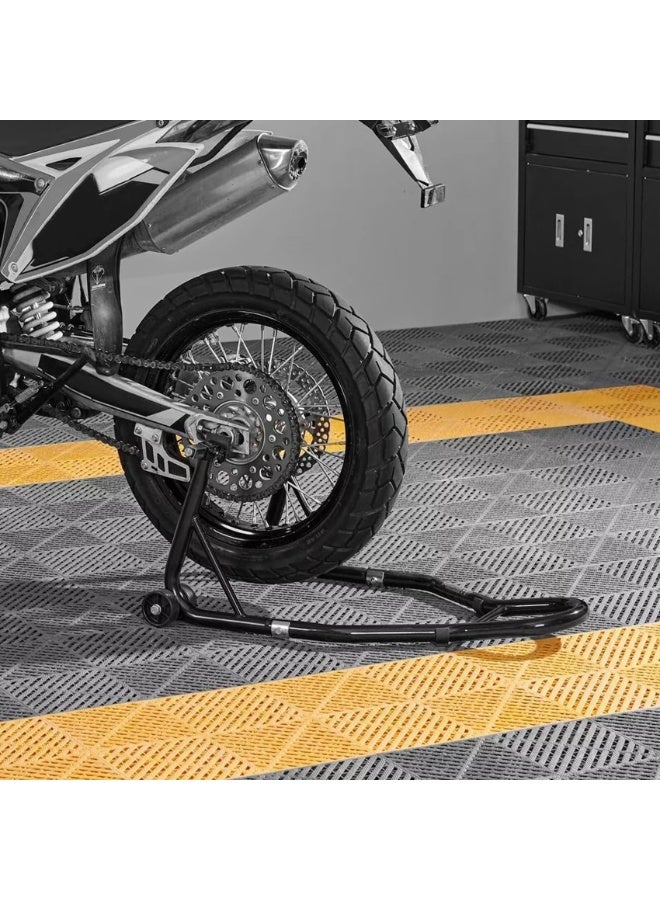 حامل رفع الدراجة النارية الخلفي - قاعدة رفع عجلة خلفية بمحاور تأرجح ليااما هوندا كاوساكي سوزوكي دراجات رياضية، أسود - قاعدة رفع الدراجة النارية - Image 3